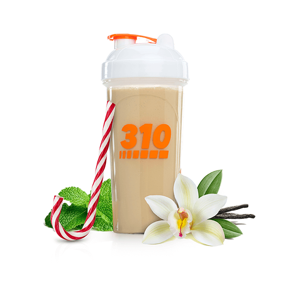 310 Nutrition Protein Shaker Bottle Meal Replacement Blender Cup For Mixing  Protein Powders Lemonade Mix And Pre Workout (Clear w/White Lid) Clear w/  White Lid